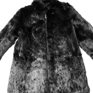 Real rabbit fur coat